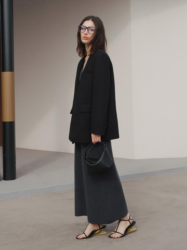 Blazer en laine structurée